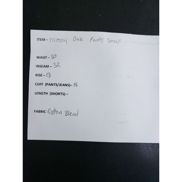 Field Staff Mens 28x30 Mossy Oak Camouflage Cargo Pants Outdoor Hunting Wear - Picture 8 of 9